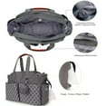thumbnail image 4 of MOMIGO Diaper Bag Tote in Baby Breast Pump Bag Large Capacity Handbag with Adjustable Shoulder Strap(Gray), 4 of 7
