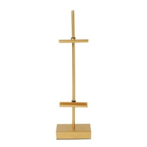 18" Gold Steel Adjustable Tabletop Easel by Studio Decor - Decorative Stand for Pictures - Frames - Books - Cards - Plates - 1 Pack