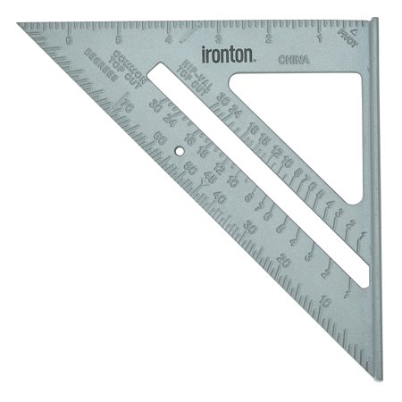 

Ironton 7in. 4-in-1 Aluminum Rafter Angle Square
