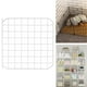 thumbnail image 4 of Panel de Corralito Portátil para Mascotas Sunnimix Jaula DIY Hierro Extensible Valla puerta blanca, 4 of 8