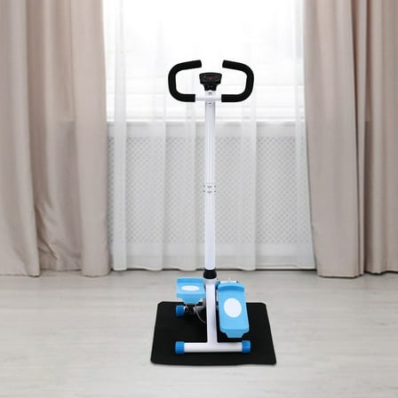 Step Fitness Machine with Anti-slip Pedals, Resistance Bands, Hydraulic Drive, and Workout Display to Track Your Fitness Progress