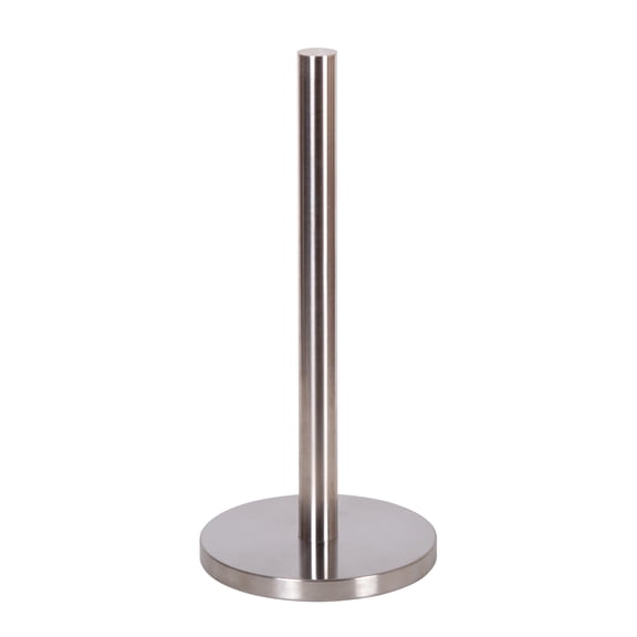 Creative Home Stainless Steel Countertop Weighted Base 5.9" x 5.9" x 13" Paper Towel Holder