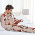 thumbnail image 6 of Lsque Christmas Gnome star Pattern Long Sleeve Pajama Set for Men - Soft 2-Piece Sleepwear and Loungewear Set with Pockets, Comfy Nightwear-XX-Large, 6 of 7