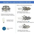 thumbnail image 6 of P260004-081-WB-Progress Lighting-Springer II - 14W 2 LED Ceiling Fan Light Kit In Farmhouse Style-11 Inches Tall and 12 Inches Wide-Antique Nickel, 6 of 10