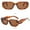 Brown, variant on Weikingp Sunglasses Womens Women Men Vintage Retro Glasses Unisex Irregular Frame Sunglasses Eyewear Sunglasses Men Womens Sunglasses () Beige PC