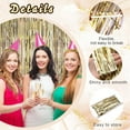 thumbnail image 5 of GIRACOA 6PCS Metallic Fringe Curtain, Glitter Birthday Fringe Curtain for Party(Champagne Gold), 5 of 7