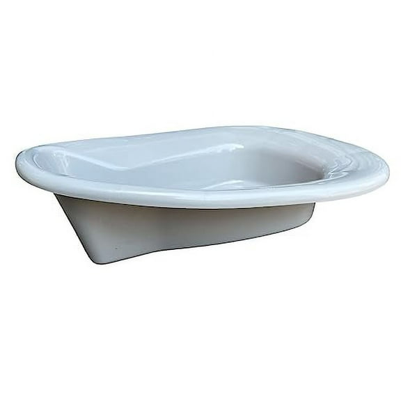 Comfort Axis Heavy-duty Plastic Stackable Bedpan, Grey