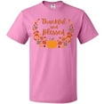 thumbnail image 3 of Inktastic Thankful and Blessed Pumpkin and Fall Leaves T-Shirt, 3 of 5