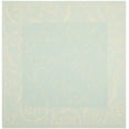 thumbnail image 3 of Safavieh Courtyard Caleb Botanical Indoor/Outdoor Area Rug, Aqua/Cream, 6'7" x 6'7" Square, 3 of 13