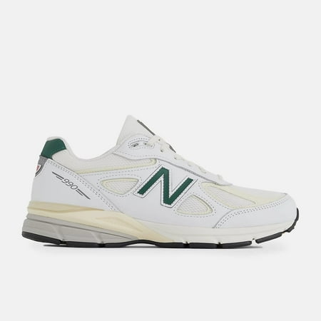 New Balance 990 V4 Calcium/Forest Green U990TC4 Men's Size 6.5