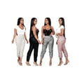thumbnail image 5 of KOMOO Women Sequin Pants High Elastic Waist Sparkle Glitter Shiny Joggers Pants Plus Size Sweatpants, 5 of 6