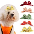 thumbnail image 2 of Exquisite Dog Hair Clip - Eye-catching Polka Dots with Bowknot - Cat and Dog Hair Accessories, 2 of 8
