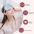 thumbnail image 3 of Antifaz para dormir, suave venda para los ojos para dormir para mujeres, cubierta para sombra de ojos con gomas para el pelo de satén y diadema, regalo de boda, 3 of 5