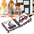 thumbnail image 1 of Infant , Black And White Develops Cognitive Skills Tear  Soft Baby Book  For Preschool Learning Toy Number,Letters,Transportation, 1 of 8