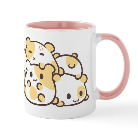 

CafePress - Kawaii Hamster Pile Mug - 11 oz Ceramic Mug - Novelty Coffee Tea Cup