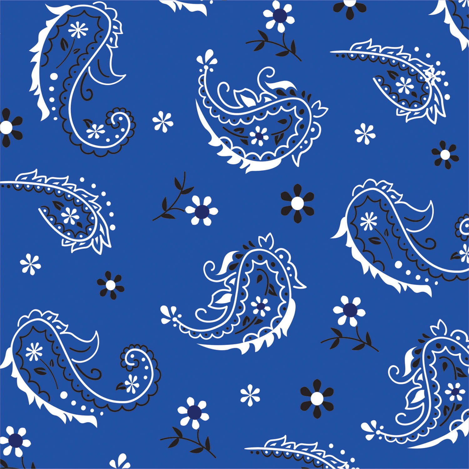 Blue Bandana Cowboy Beverage Napkins, 16pk by CREATIVE CONVERTING