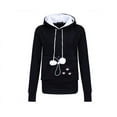 thumbnail image 1 of Sweat à Capuche Mode Chat pour Femmes (Noir, G, B), 1 of 11