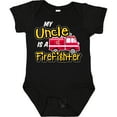 thumbnail image 3 of Inktastic My Uncle is a Firefighter with Fire Truck Boys or Girls Baby Bodysuit, 3 of 5