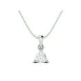 thumbnail image 2 of AVDAN 925 Sterling Silver 5mm Trillion Moissanite Solitaire Women Wedding Necklace, 2 of 3
