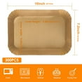 thumbnail image 3 of 300 Pcs Air Fryer Liners Disposable Dual Air Fryer Liners,300PCS Rectangle Air Fryer Accessories,Baking Parchment Paper Liners for Baking Roasting 8.66x5.51x1.77inch, 3 of 11