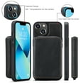 thumbnail image 6 of for iPhone 8 Plus / 7 Plus Wallet Case, Minimalist Luxury PU Leather Magnetic Detachable Credit Card Holder, 2 in 1 Zipper ID Cash Slot, Magnetic Closure Kickstand Folio Flip Slim Cover,Black, 6 of 14