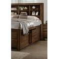thumbnail image 6 of Bedroom Furniture Captain Storage 1pc Queen Size Bed w Drawers Bedframe Natural Wooden Finish Antique Transitional, 6 of 6
