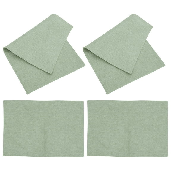 Raindrops Green Polyester Napkins with Nonslip Bottom for Elegant Dining Table Decor and Party Use