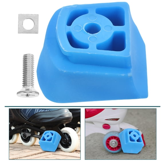 Niceauty Universal Sky Blue Skate Stoppers Durable Non Slip Brake Pads for Roller and Inline Skates