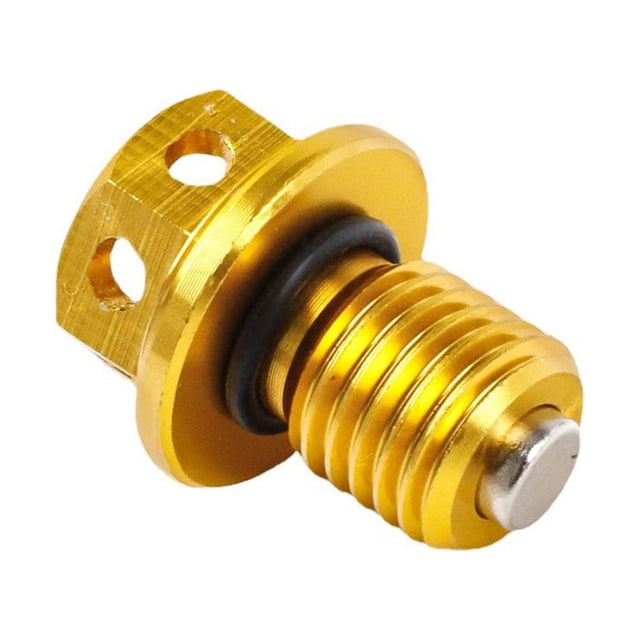 Sidaley Tornillos de tuerca de drenaje de aceite para motocicleta M12 ATVs, tornillos para motocicleta, pieza de repuesto, accesorio de Accesorios para motos Amarillo