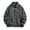 Dark Gray, variant on Men's Coats Men's Spring And Fall Solid Color Jacket Casual Retro Suede Collar Button Jacket Black 2XL