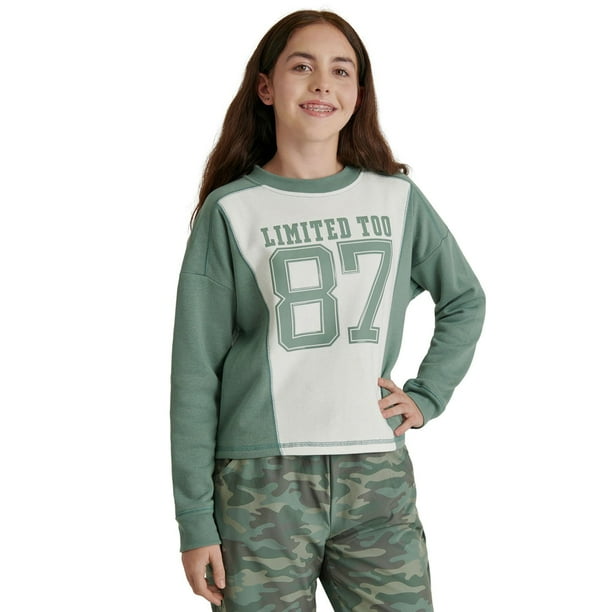 Sam's Club Green Tea Pants Limited Too Girls Crewneck Sweatshirt