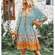 thumbnail image 2 of Vestido de mujer largo a media pierna informal con diseño elástico para 4 estaciones, vocación, casa de vacaciones, playa, 2 of 6