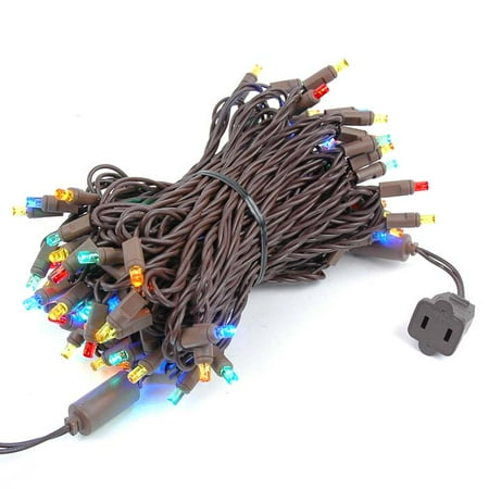 Novelty Lights 100 Light LED Christmas Mini Light Set, Outdoor Lighting Party Patio String ...
