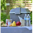 thumbnail image 3 of Koolatron Thermoelectric Iceless 12V Cooler/Warmer 9.8 qt (9 L), Electric Portable Car Fridge w/ 12 Volt DC Power Cord, Shoulder Strap, Gray/White, Travel Fishing Trucking, Made in Nort, 3 of 9