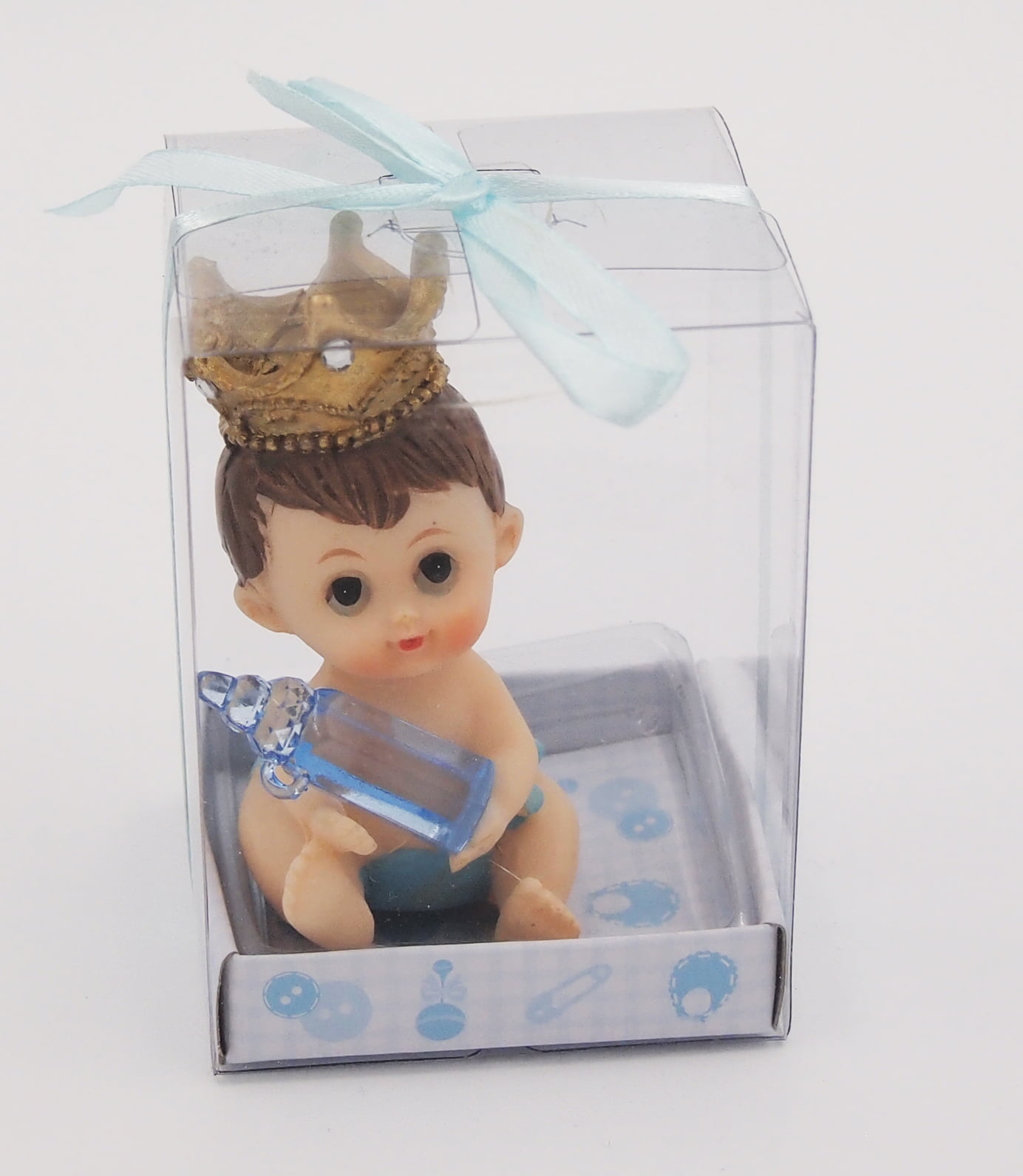 new 12 baby shower baby boy polyresin box party game favors cake decoration 