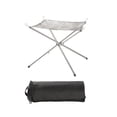 thumbnail image 2 of Chimenea de malla para acampar, soporte para fogatas, estante desmontable para fogatas, malla calefactora para acampar, patio trasero, hogar y jardín , M M DYNWAVEMX Brasero de malla, 2 of 8