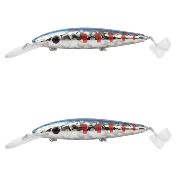 Bisitoy 2Pcs Soft Plastic Fishing Lures Set with Tail for Crappie Panfish