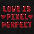 thumbnail image 2 of Love Pixel Perfect Valentines Day Womens Plus Size Graphic Zipper Hoodie Brisco Brands 3X, 2 of 3