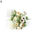 thumbnail image 2 of Leaveforme 1Pc Artificial Flower Rose Peony Tabletop Office Home Garden Party DIY Decor, 2 of 8