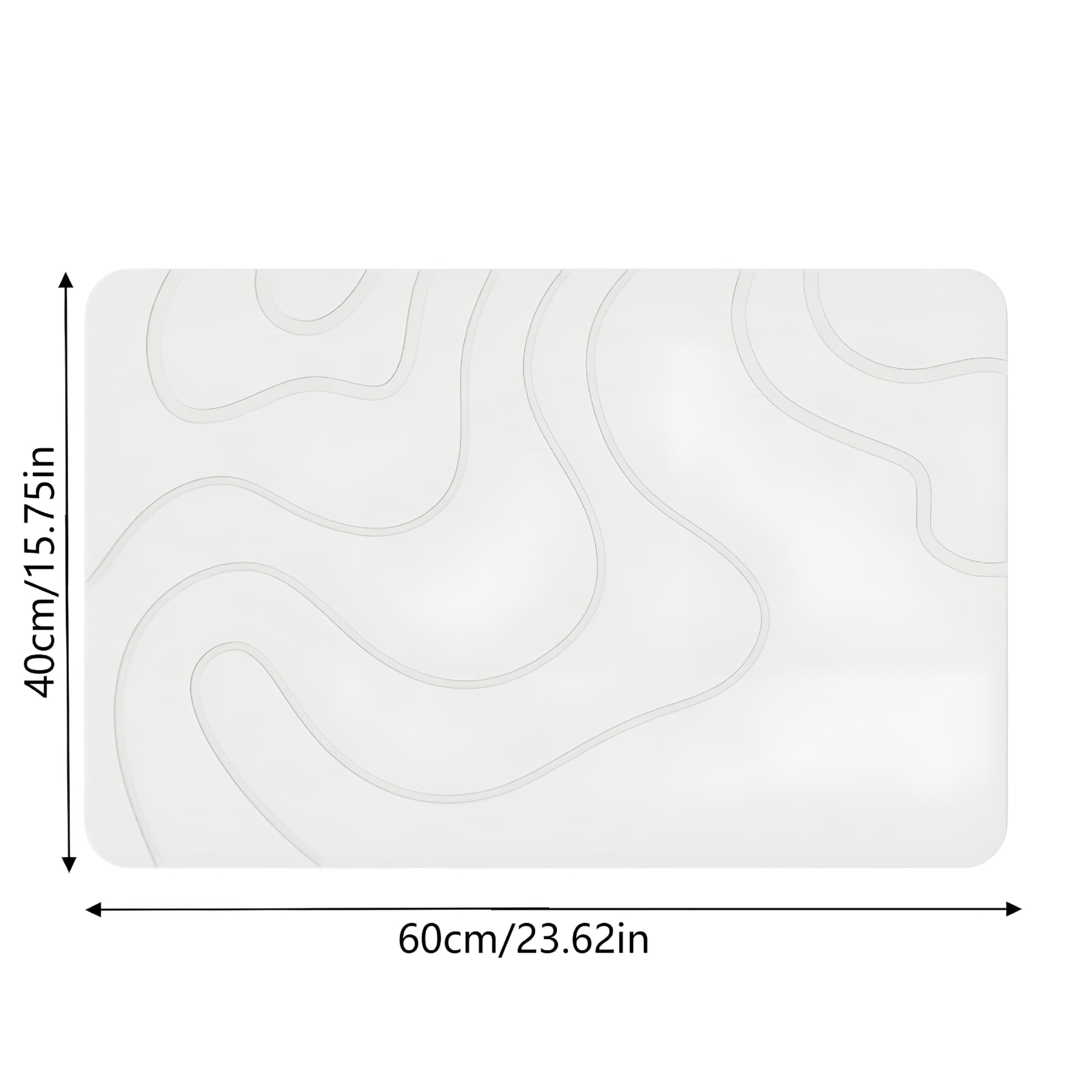 RLESO Diatomaceous Earth Bath Mat, Quick Drying Stone Rug