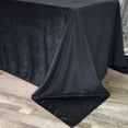 thumbnail image 2 of Your Chair Covers - 90 x 132 Inch Rectangular Velvet Tablecloth Black, 2 of 5