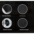 thumbnail image 5 of Alfombrilla de cocina, mantel individual de piel sintética negro de 42 x 28 cm, mantel individual impermeable, mantel individual antideslizante lavable, tapete para tazas, alfombrilla para r, 5 of 5
