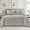 Beige, variant on Bourina Ultrasonic Quilt Set 3-Piece,Pre-Washed Microfiber Ultra Soft Lightweight Leaf Bedspread Coverlet Set for All Season, Queen Beige