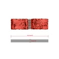 thumbnail image 3 of INSPIRE CHIC Ladies Sequins Decor Metal Interlocking Buckles Elastic Waist Belt One Size Red, 3 of 6