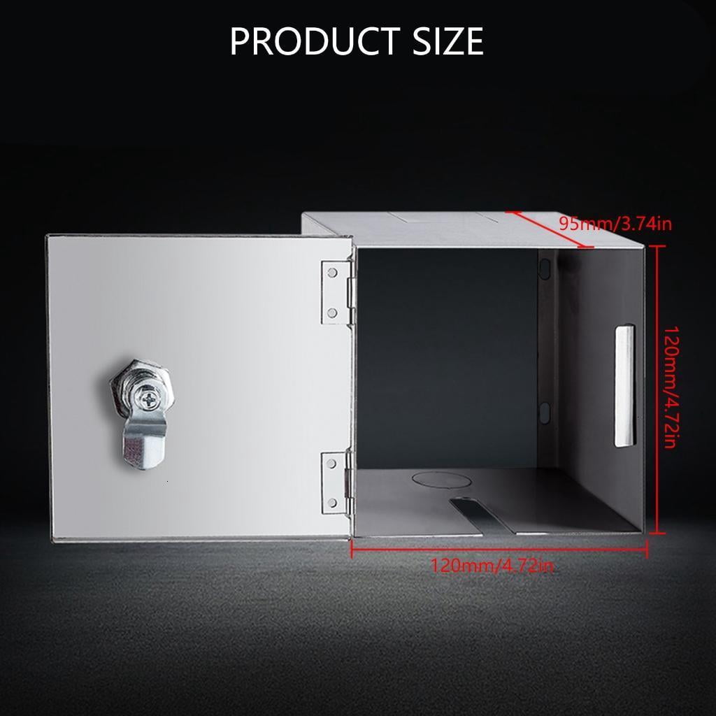 Practical Weatherproof Electrical Outlet Cover in Stainless Steel for Indoor and Outdoor Without Theft Protective