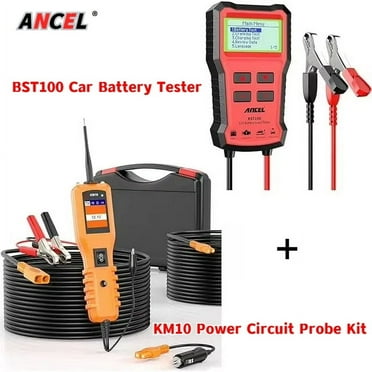 KM10 Power Circuit Probe Kit, Automotive Circuit Tester with BST100 Car Battery Tester