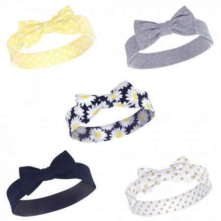 

Hudson Baby Infant Girl Cotton Headbands 5pk Daisy 0-24 Months
