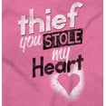thumbnail image 2 of Thief Stole My Heart Valentines Day Womens Slim Fit Graphic Tee Brisco Brands S, 2 of 5