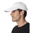 thumbnail image 3 of Adams ACSB101 Cotton Twill Pigment-Dyed Sunbuster Cap - White, 3 of 3