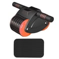 thumbnail image 1 of Rodillo abdominal, entrenamiento de fuerza, retorno automático, ruedas dobles profesionales, Naranja, 1 of 8